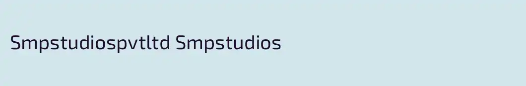 Smpstudiospvtltd Smpstudios